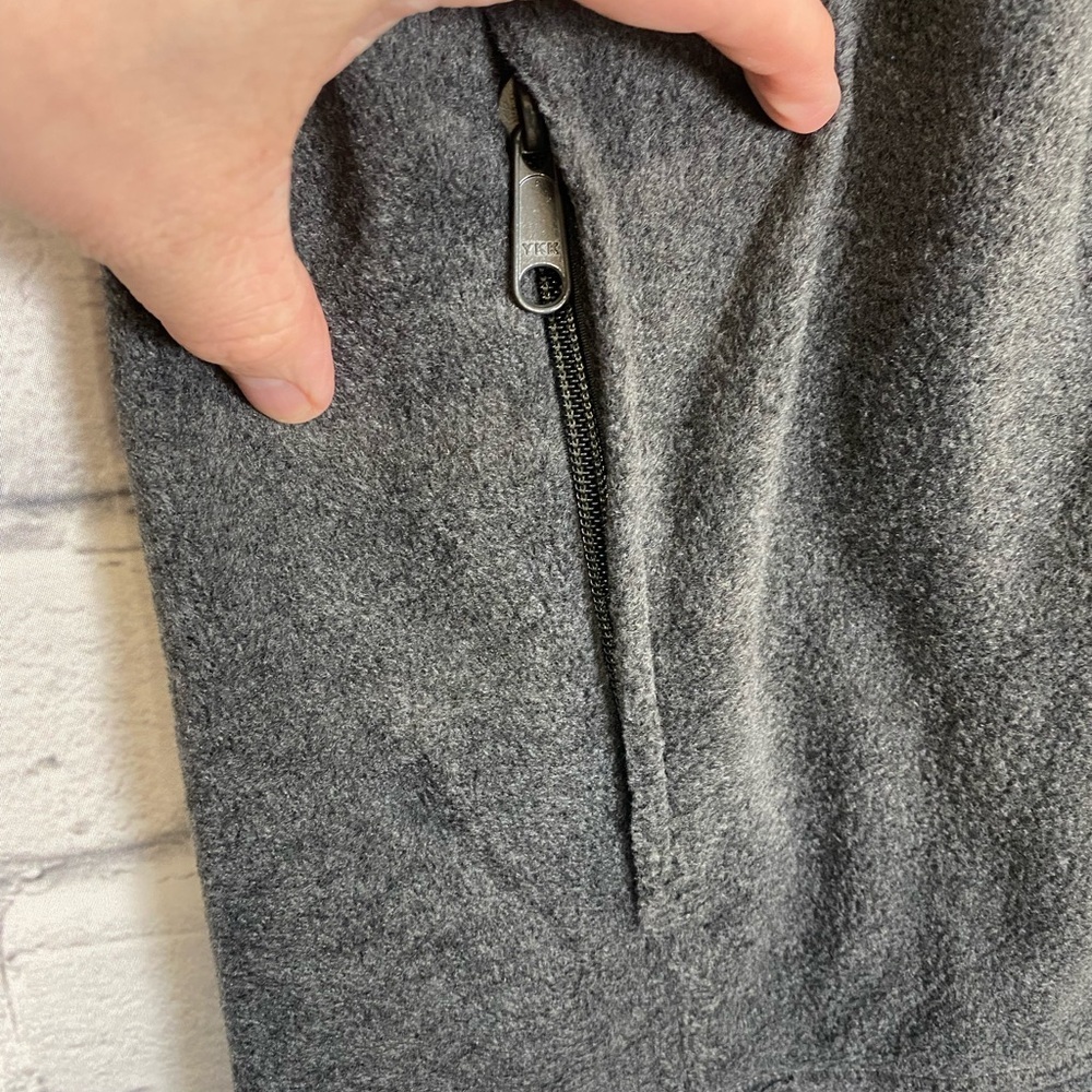 Columbia Gray Polar Fleece Zip Up Vest size Large - Picture 4 of 6